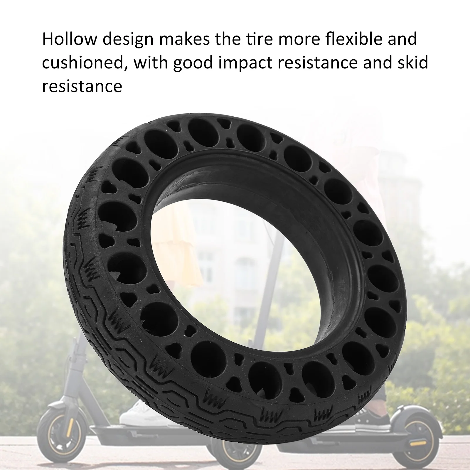 60/70‑6.5 Electric Scooter Tires Explosion Proof Solid Tire Long Mileage Stretchable Tire For G30 Electric Scooter