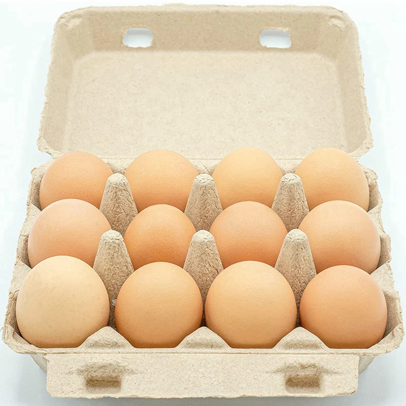 Classic 3X4 Style Egg Cartons - Holds 12 Eggs, Eco-Friendly Material (30Pcs)