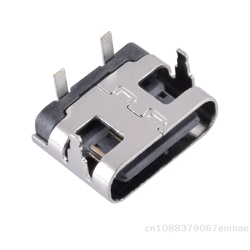【xxx】10Pcs 2 Pin Micro USB Type C Connector Socket USB 3.1 Type-C Female Power Jack Dock For Mobile Phone Charging Port[ZYS]
