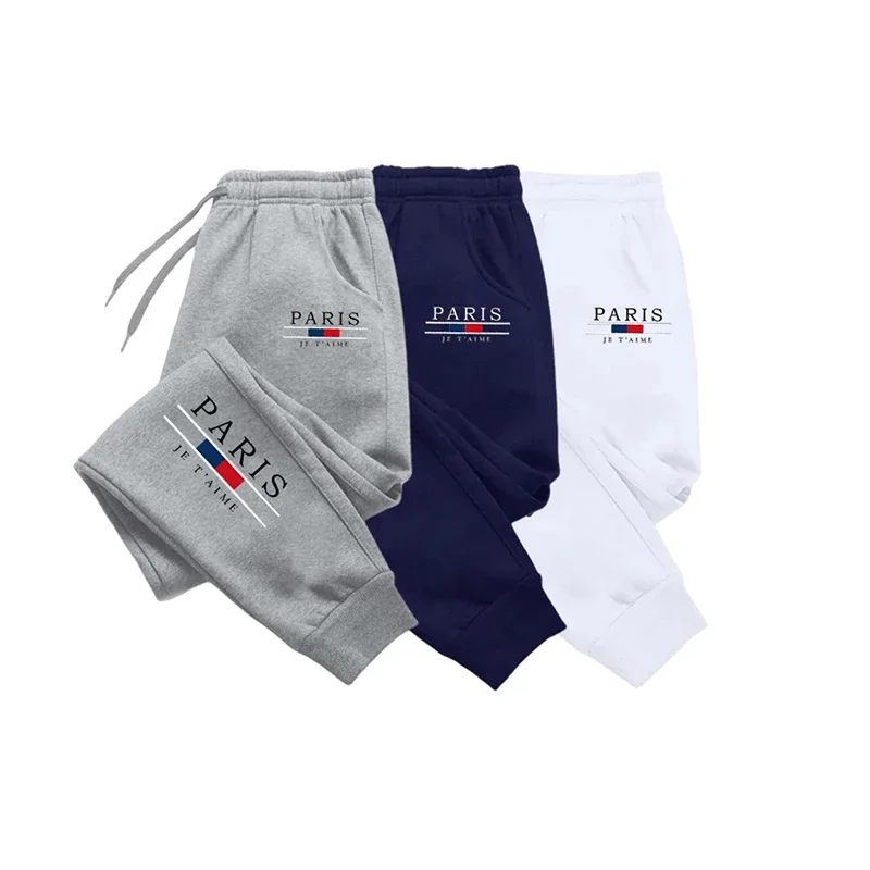 2025 Men's Jogging Paris Autumn  Winter New Men's Wear Pants Sports Jogging Fitness Running Pants Harajuku Street Trendy Pants