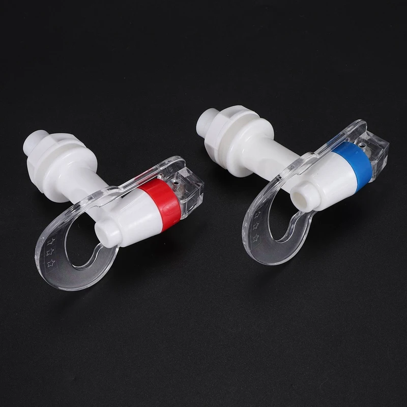 Water Dispenser Replacement Push Faucet - Cold And Hot Water Spigot Blue And Red Pack