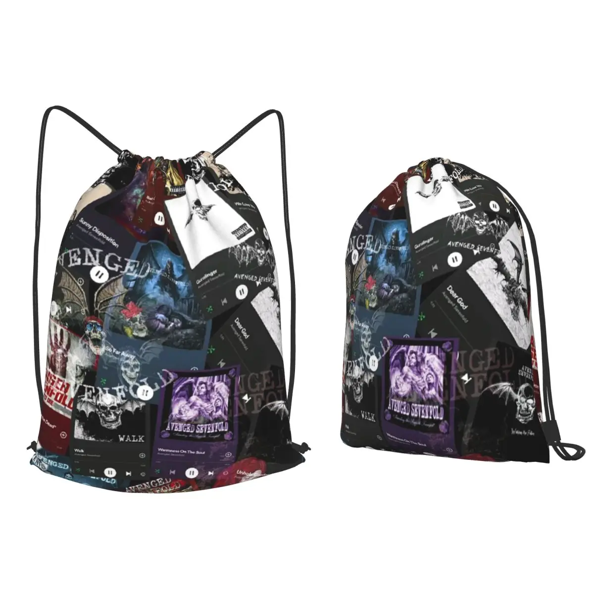 Avenged Sevenfold Backpacks Multi-function Drawstring Bags Sports Bag Book Bags for Travel Students