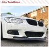 탄소 섬유 자동차 앞 범퍼 립 스플리터, BMW 3 시리즈 E92 E93 LCI M 스포츠 2010-2012 자동차 앞 레이싱 바디 키트 가드 FRP 2