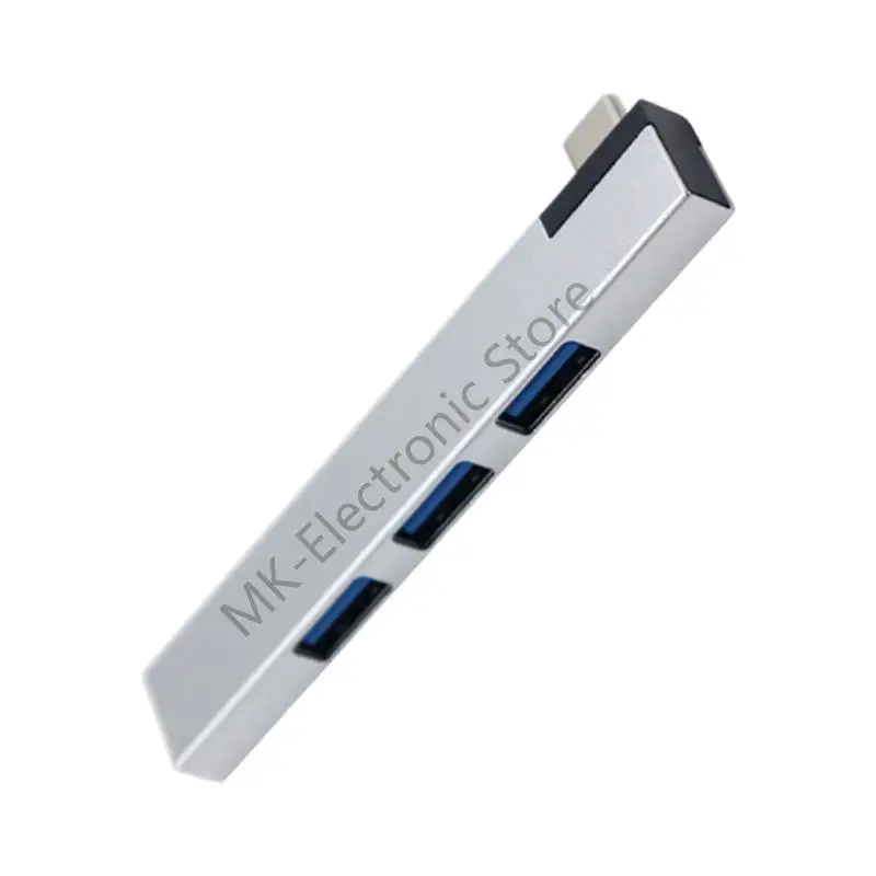 R2LF 4 in 1 USB3.0 HUB Fast Speed USB3.0 4 Port USB C HUB Multiple Splitter for PC