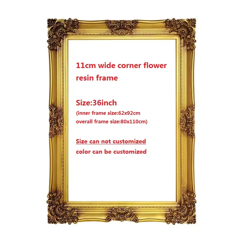 Customized European Retro Solid Wood Frame Many Design For Selection