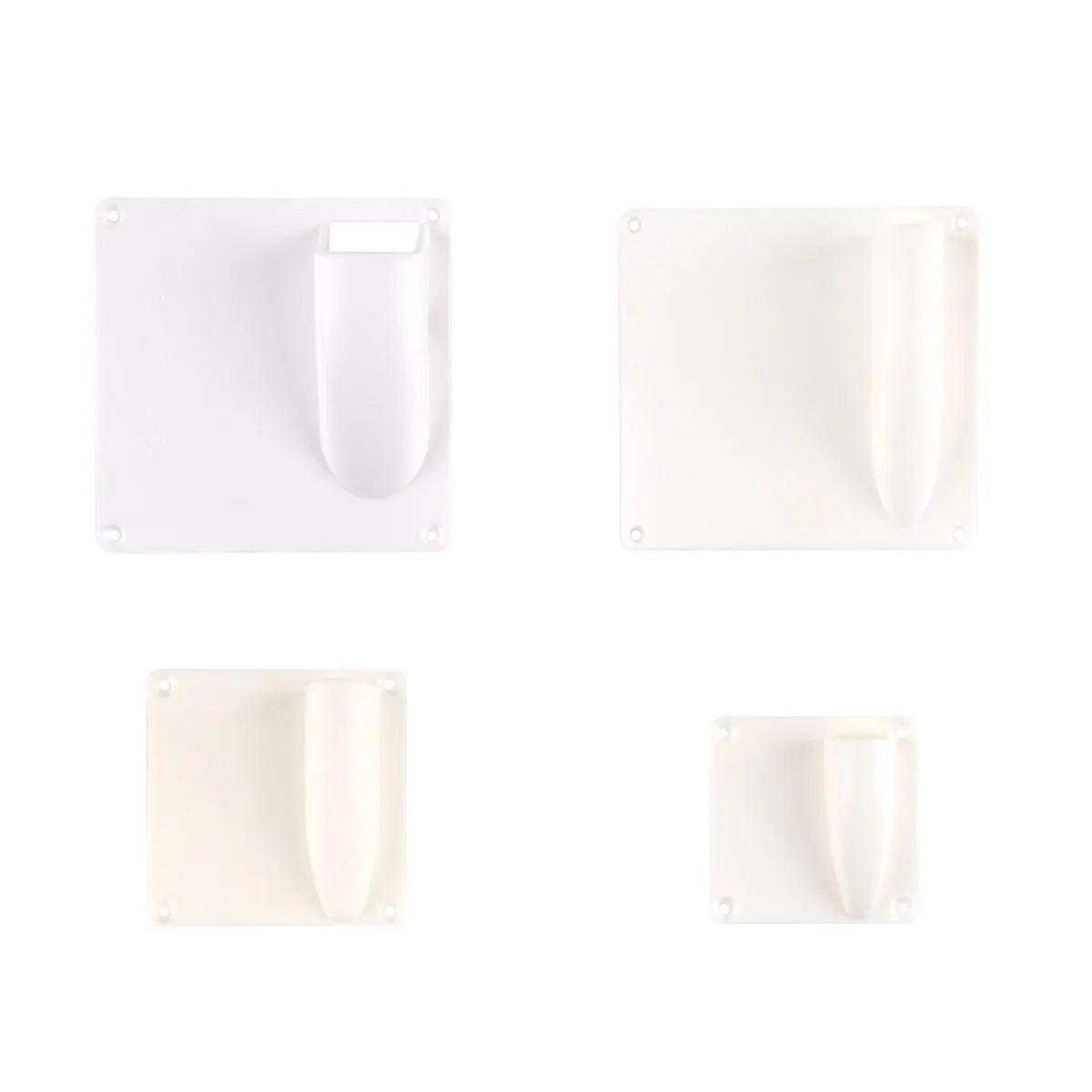 1 Pair White Plastic Servo Covering Plate Cover Board For RC Fixed Wing Airplane