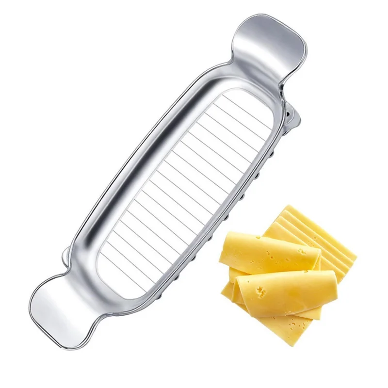 

50Pcs/Lot Butter Wire Slicer Stainless Steel Handheld Butter Cutter Cheese Butter Cheese Cutting Wire Wire Cutter Kitchen Tools