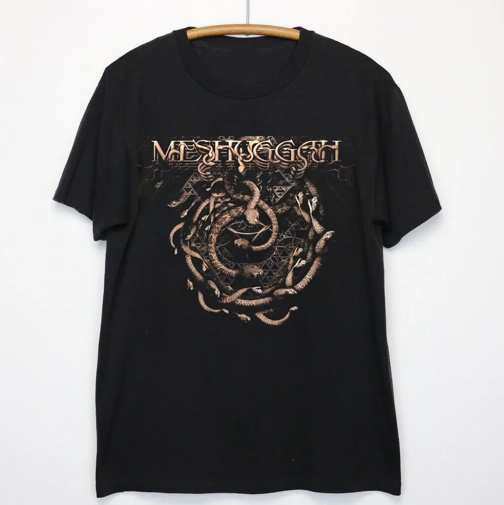 Rare Meshuggah Band Short Sleeve Gift For Fan Black S-2345XL T-Shirt GB426