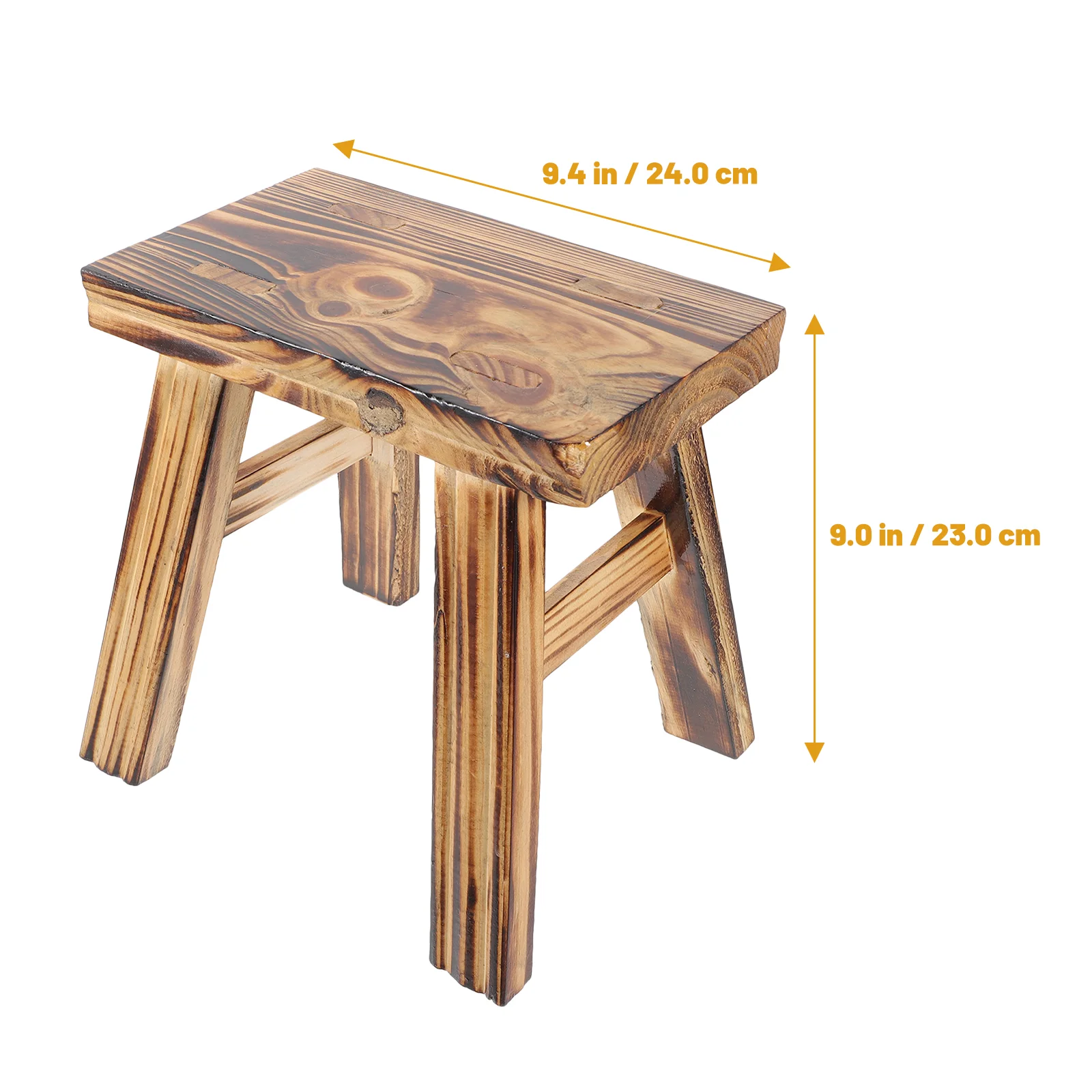 Solid Wood Stool Practical Multi-purpose Small Mini Wooden Foot Step for Adults