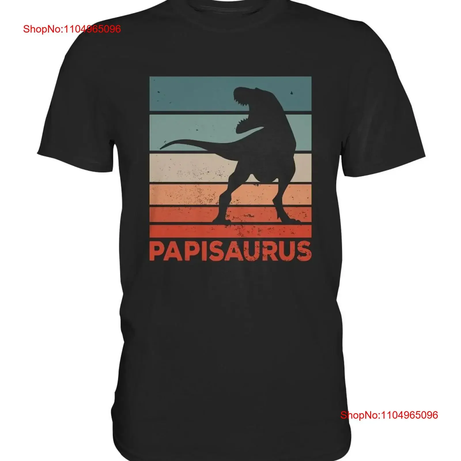 

Футболка Papisaurus Dad на день рождения с динозавром, винтажная стираная футболка премиум-класса на день отца, удобная, эластичная, мягкая, универсальная уличная одежда