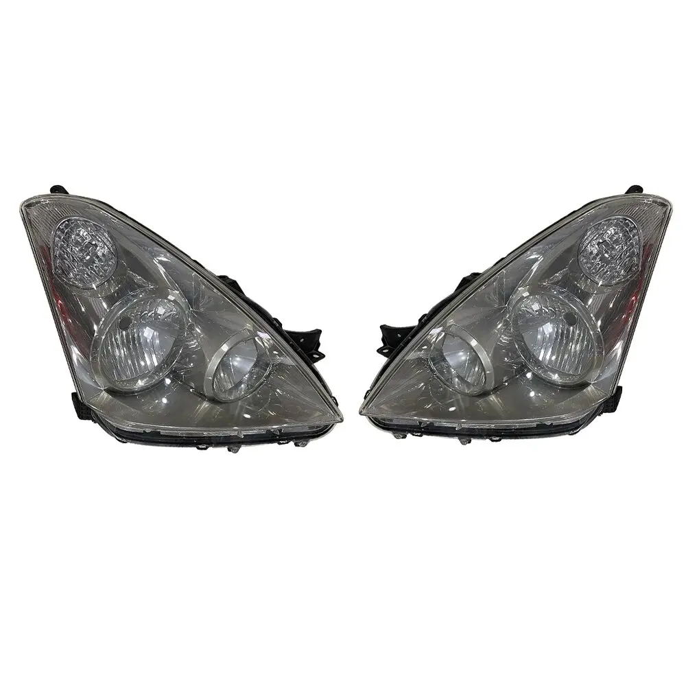 A Pair Car Crystal Headlights For Toyota Wish ANE10 ZNE10 ZNE14 2001 to 2005 Headlight