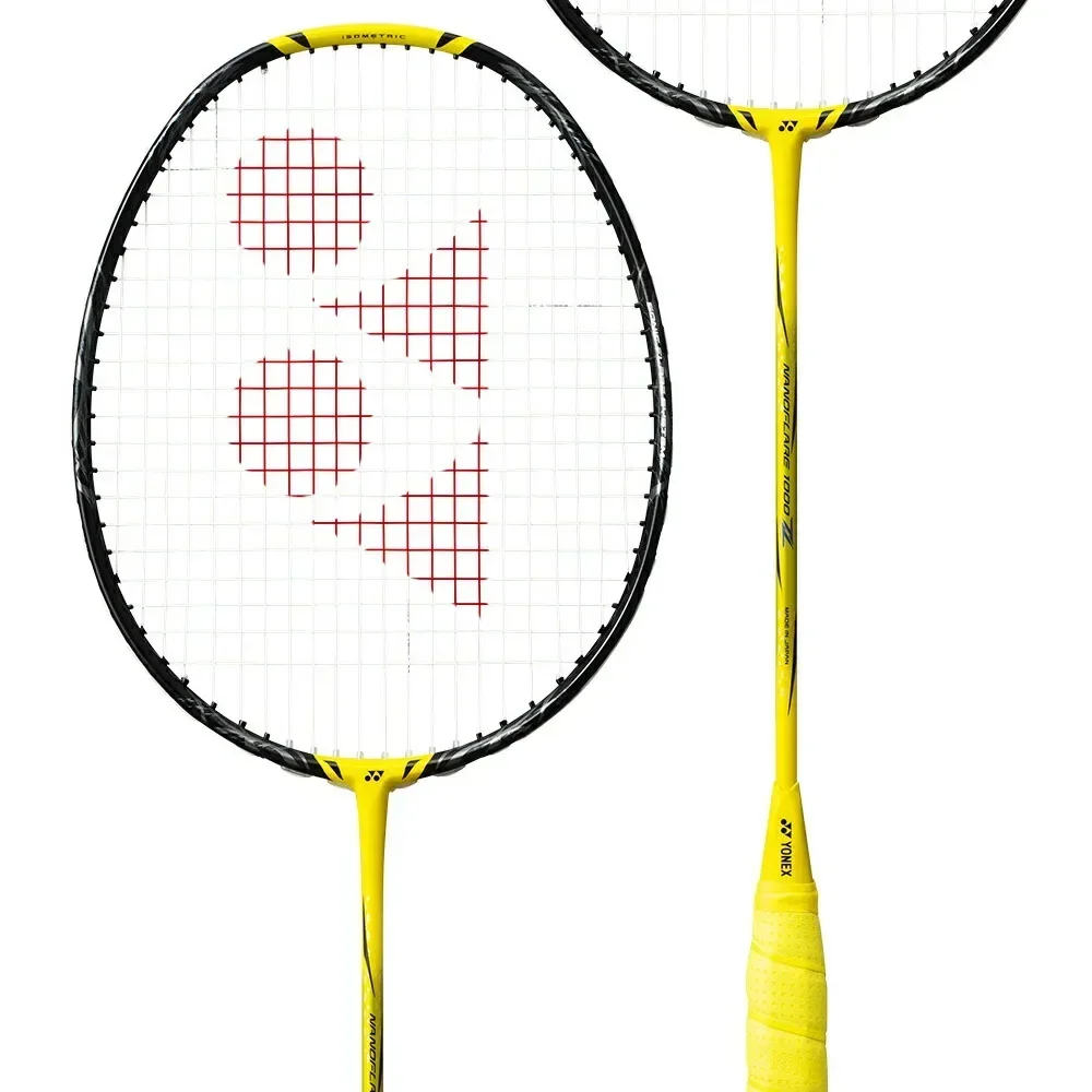 Yonex New Badminton Racket YY Ultra-light Carbon Fiber Flash NF 1000Z Yellow Speed Type Enhanced Swing Professional Competition