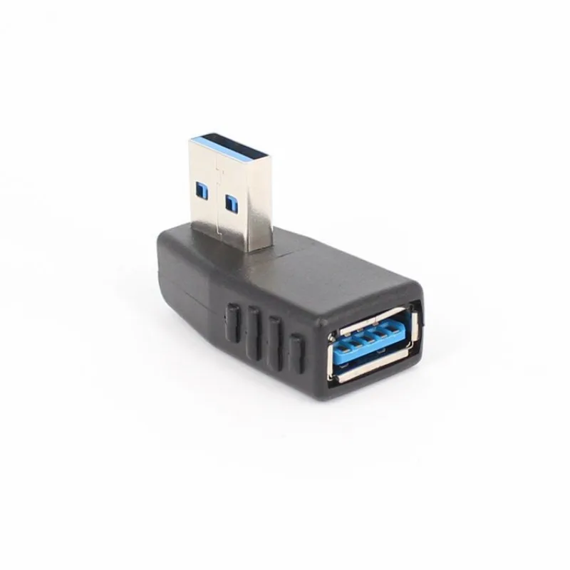 USB3.0 남성-여성 90도 직각 어댑터 위아래 왼쪽 오른쪽 각도 연장 케이블
