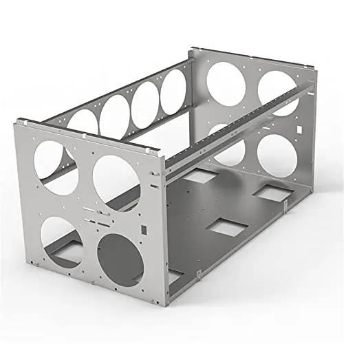 قابل للتكديس لبطاقات وحدة معالجة الرسومات 6/8/10 مع حامل إطار الهواء المفتوح