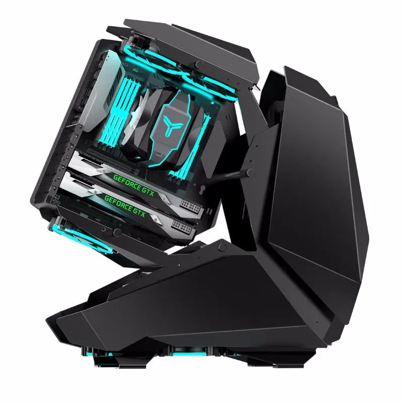 Imagem -02 - Jonsbo-chassi Transparente tipo Aberto Mid Tower Side Gaming E-sports Case Placa-mãe 360 Water-cooled Suporte Xl-atx Atx Mod5