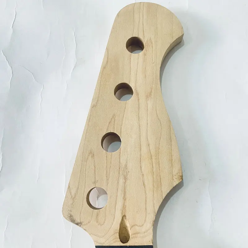 HN880  Custom Order 4 String Electric Bass Neck for Jazz Bass Replace Unfinished No Paint No Binding for DIY