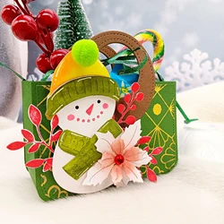 Alinacutle METAL CUTTING DIES Cut Christmas Snowman Handbag Gift Box Scrapbook Paper Craft Album Card Punch Knife Art Cutter Die