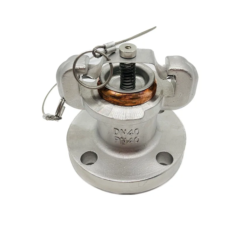 DXK-40 منفذ شحن دوار مشفر 4MPa DN40mm اتصال شفة من الفولاذ المقاوم للصدأ