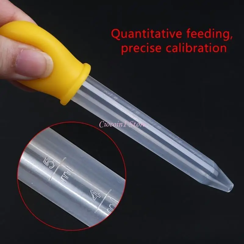 

Y1UB 10pcs/set Silicone Liquid Droppers Clear Plastic Droppers Pipettes Dropper