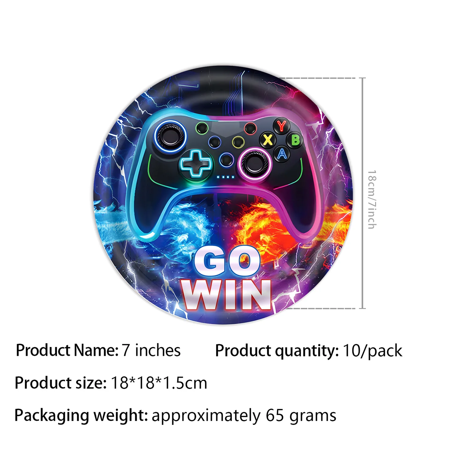 Neue Gamepad Junge Geburtstag Party Dekoration Einweg Geschirr Pappbecher Teller Serviette Banner Für Baby Dusche Dekor Liefert Geschenk – Detail 3