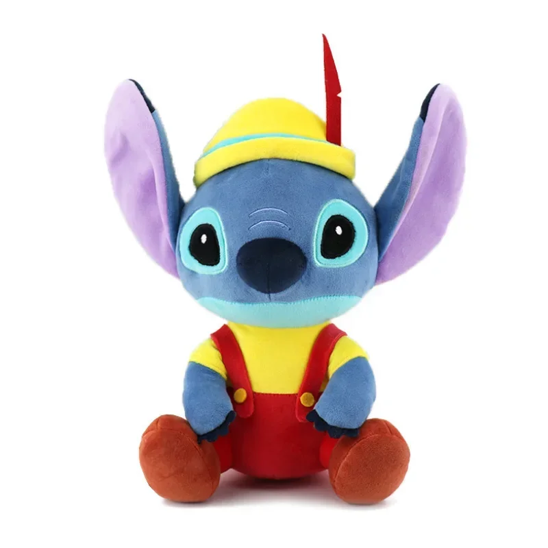 Mainan mewah Disney Stitch 25cm tokoh Anime asli Lilo & Stitch mainan boneka lucu periferal film hadiah ornamen lembut