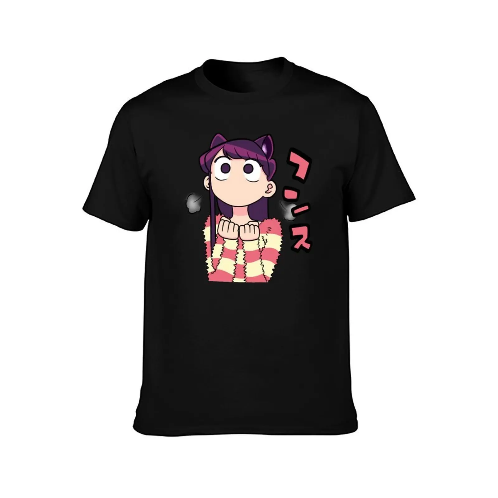 Komi san kawaii Tri-blend T-Shirt Summer Casual Cotton Tee Oversized Streetwear Tops Vintage Graphic Print Unisex Men Women