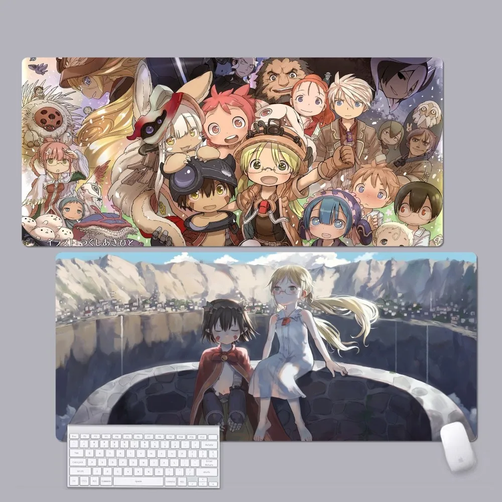 

Made in Abyss anime Mousepad Custom Skin Cartoon Anime Gaming Mouse Pad Keyboard Mouse Mats Desk Mat Accessories edroom