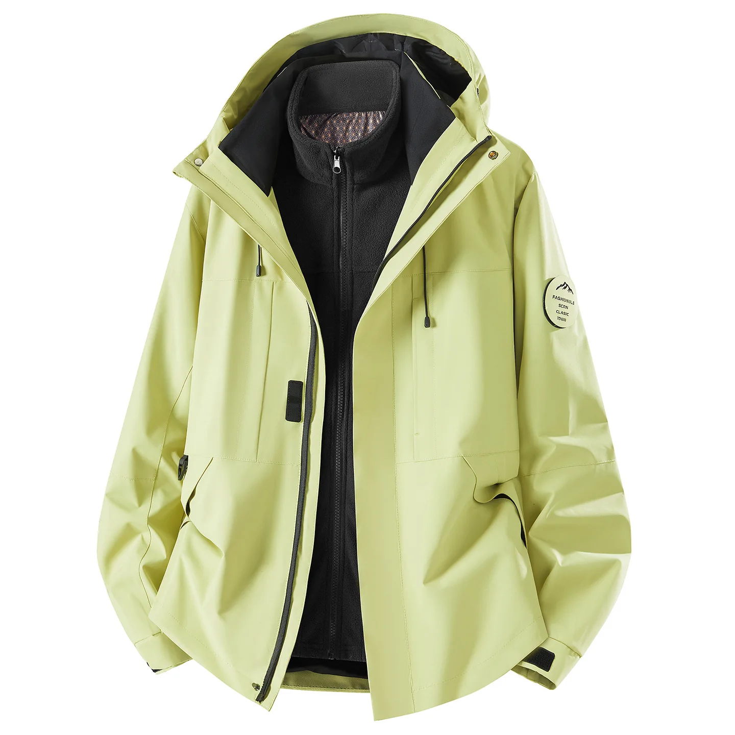 معطف Stormwear عصري متعدد الاستخدامات للنساء 2025 جديد للربيع والخريف والشتاء للزوجين في الهواء الطلق 3 في 1 بدلة تسلق الجبال للرجال