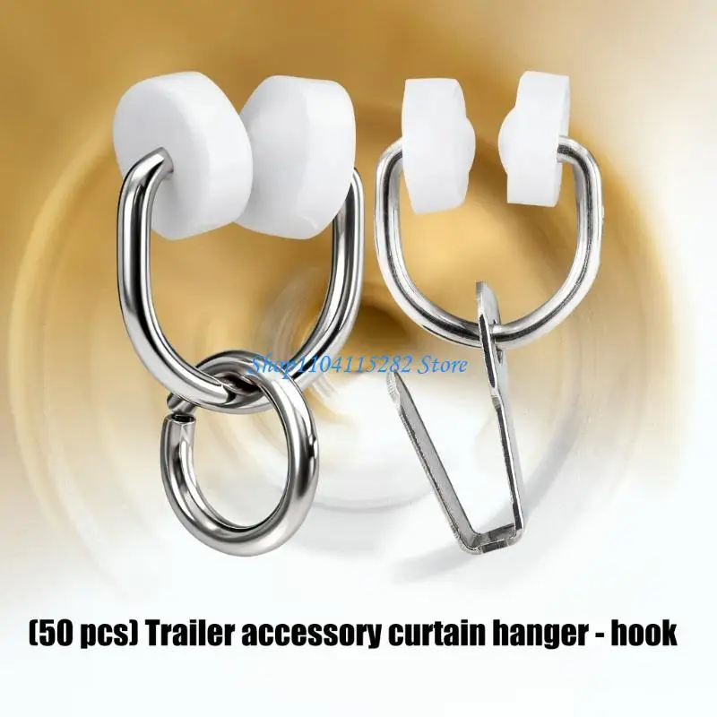 Motorhome Curtain Hanging Hook Noise Reducing Design For Hassle Travel Setup