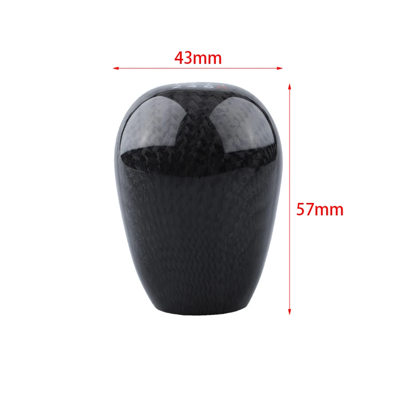 Universal no-mark /5/6 speed racing Carbon fiber shift lever Handball shift lever knob Manual transmission shift lever knob