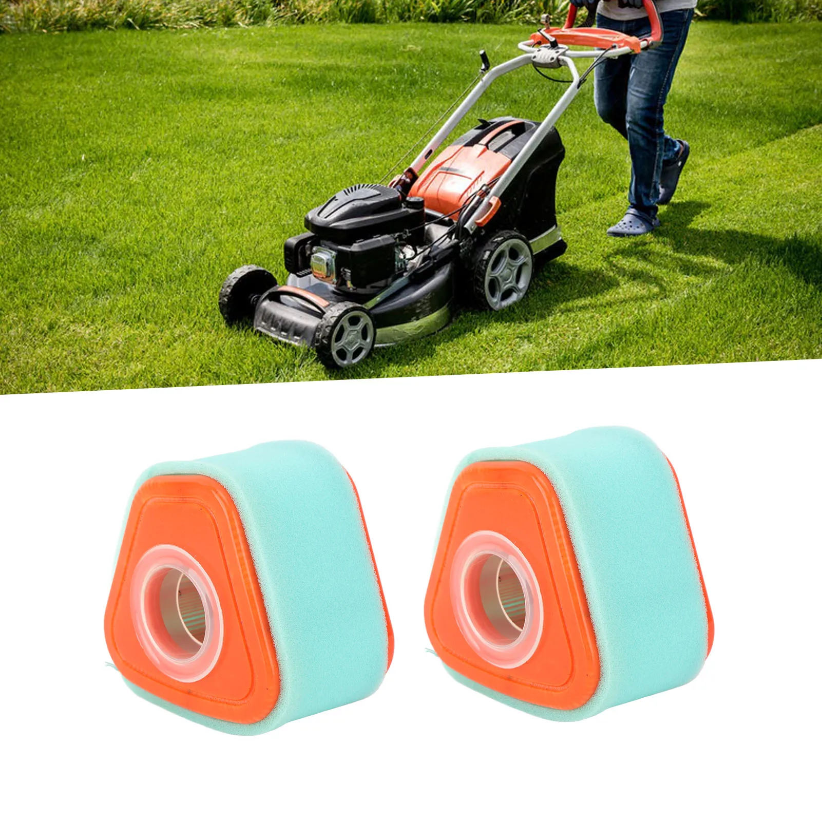 2 قطعة فلتر هواء مع فلتر مسبق 595853   ل 115P02 115P05 123P02 123P07 123P0B 123P32 125P02 125902