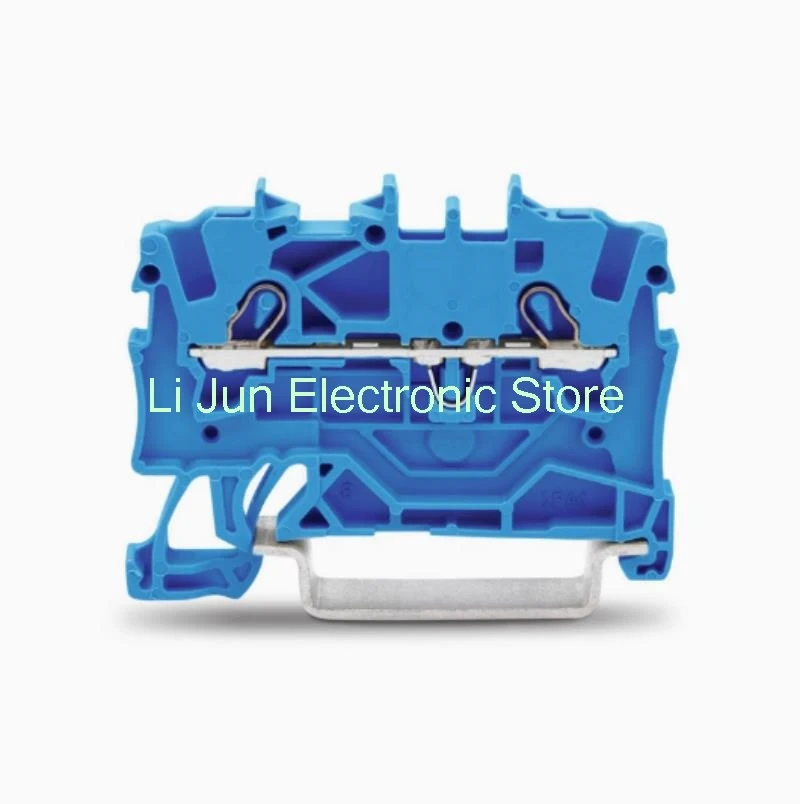 

50piece 2001-1201/2001-1204 2-wire rail-mounted self-locking spring terminal block connector