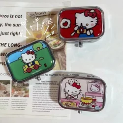 Sanrio Hello Kitty Kawaii Avoid Light Pill Boxes Cute Cartoon Sealed Subpackage Case Portable Travel Jewelry Box Mini Organizer