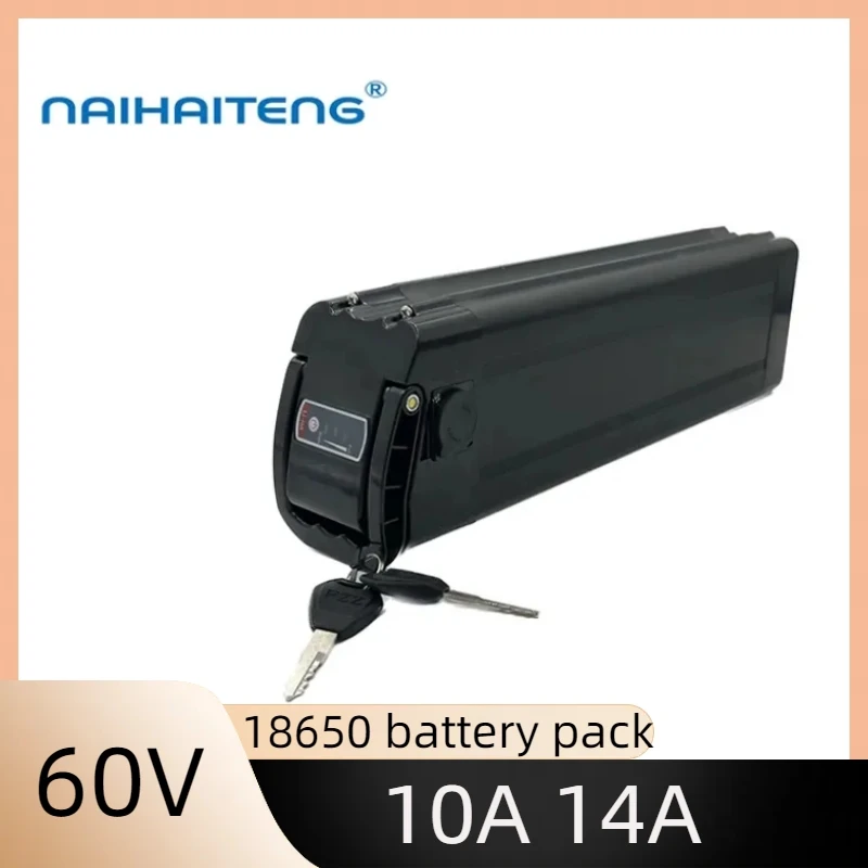 

60V 10A 14A 16S4P 18650 литий-ионный перезаряжаемый литиевый аккумулятор для серебристого стандартного складного электрического электромобиля