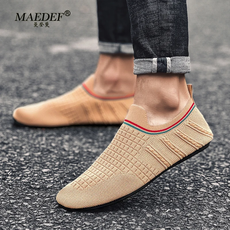 

MAEDEF Men's Slippers Tennis Shoes for Men Shoes Breathable Loafers Men Shoes Home Bedroom Slippers Men Comfortable Walking Shoe