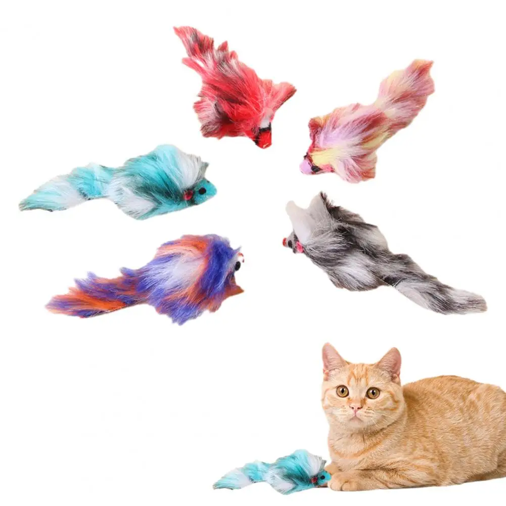Игрушки-для-домашних-животных-мех-кролика-ложная-мышь-перо-Радуга-игрушка-мышь-забавные-игровые-игрушки-для-котенка