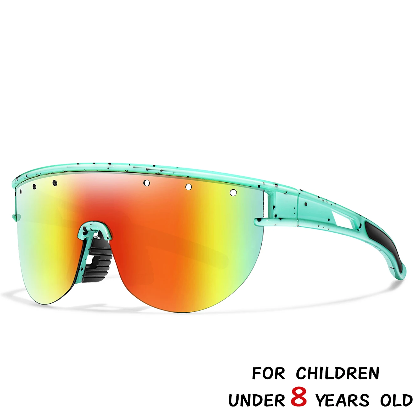 3-8 Jahre alte Kinder Outdoor-Sonnenbrille Kinder Jungen Mädchen Fahrradbrille UV400 Jugend Sport Baseball Camping MTB Fahrradbrille