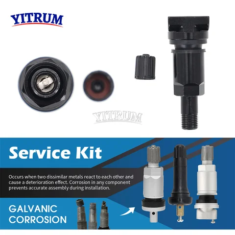 TPMS Däcktryckssensor Aluminium Ventilstam Ersättningssats För Mercedes-Benz Chevrolet Cadillac BMW G30 36106872774 6 best sales TPMS-ventilspindel - №3