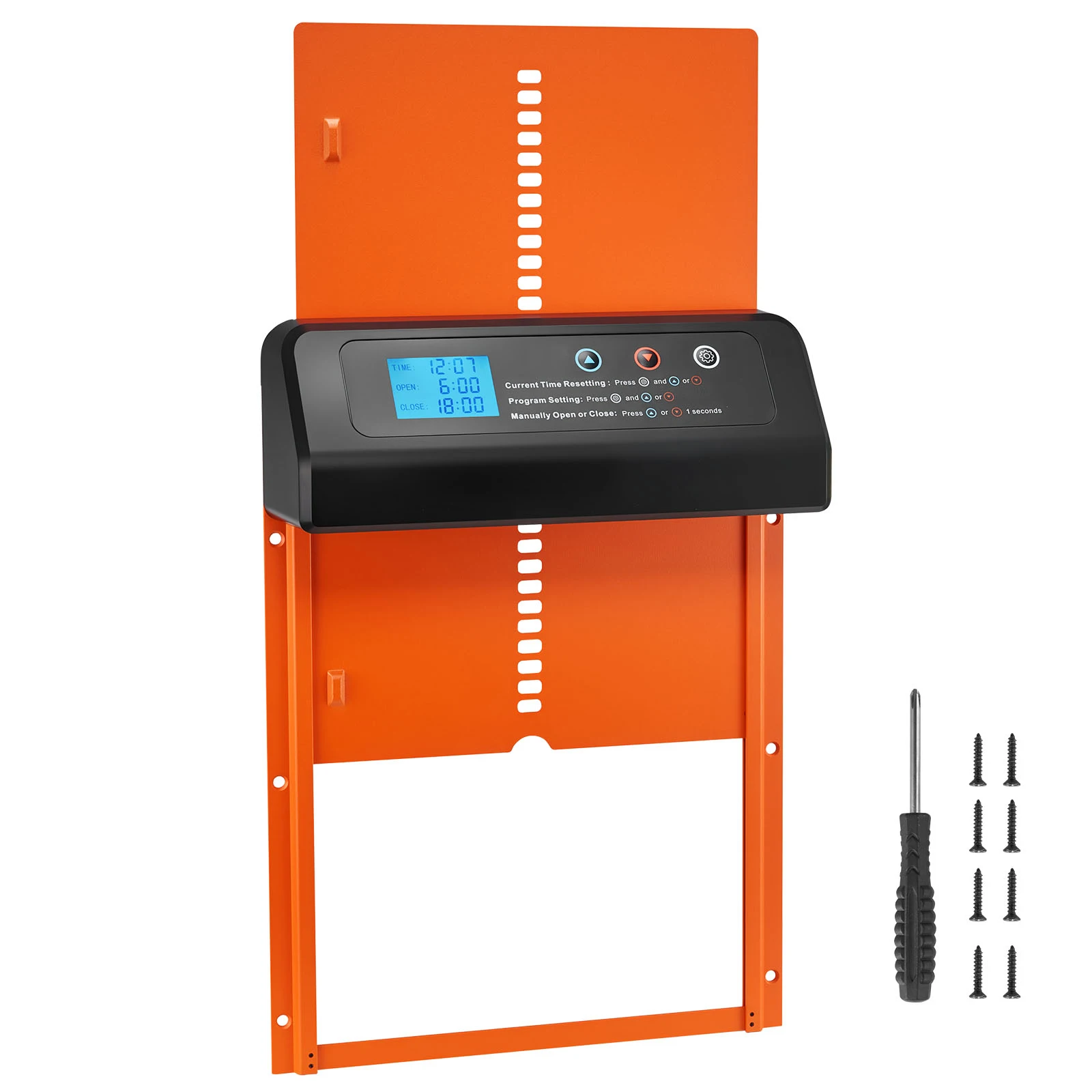 VEVOR Automatic Chicken Coop Door Battery Powered Chicken Coop Door with Timer Manual Setting AntiPinch Security with Sealing