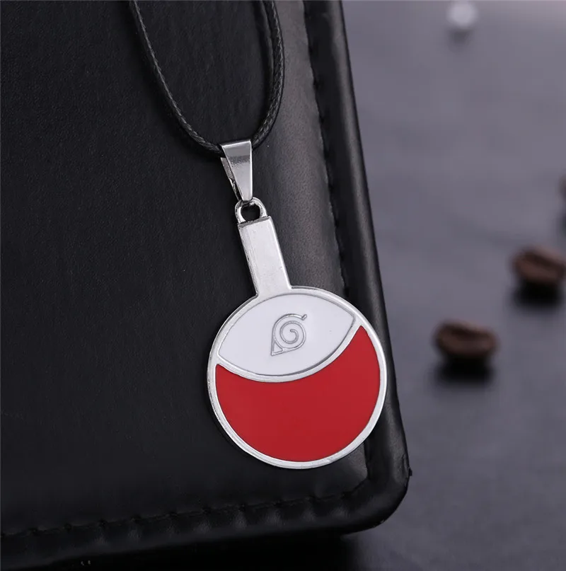 Anime Sasuke Uchiha Necklace Cartoon Kakashi Jewelry Figure Cosplay Metal Alloy Kids Toy Gift