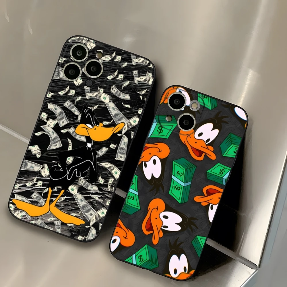 P-Porky Daffy Cute Duck Phone Case Apple for iphone 15 Pro Max 14 Plus 13 Mini 11 12 Xr X Xs 6s 6 7 8 SE Plus Design Back Cover