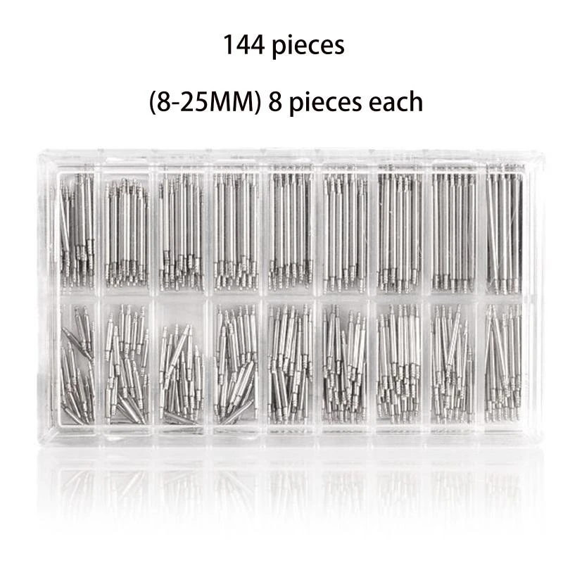 108-360 шт., диаметр 1,8 мм, ремешок для часов, штифт, пружинный стержень, аксессуары для часов, пружинный стержень из нержавеющей стали, штифты шириной 8 мм-25 мм