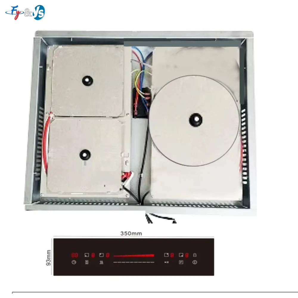New  Hidden Invisible 3 Burners Induction Cooker Invas  for Under Granite and Support Built in Induction Cooktop
