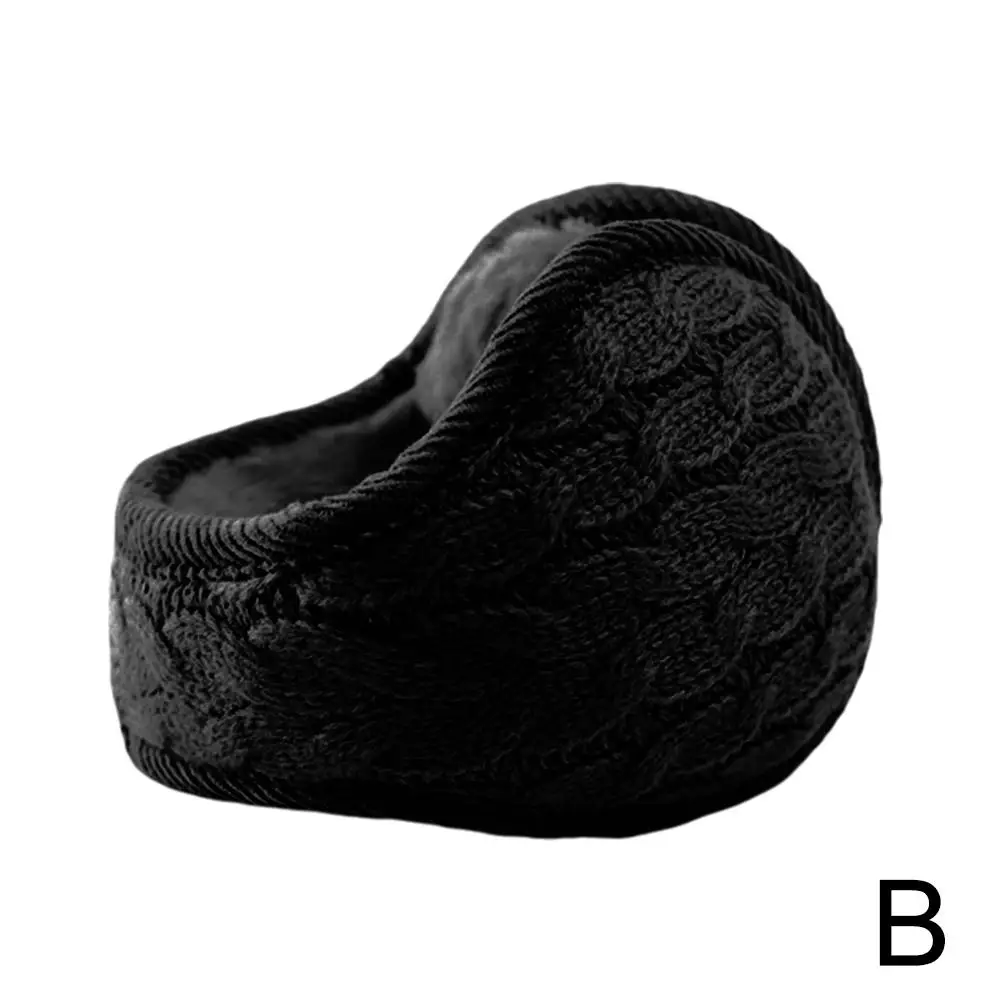 Inverno malha quente earmuffs de pelúcia dobrável aquecedores de orelha para homens e mulheres proteção de ouvido quente design de volta 1 pçs a9t1