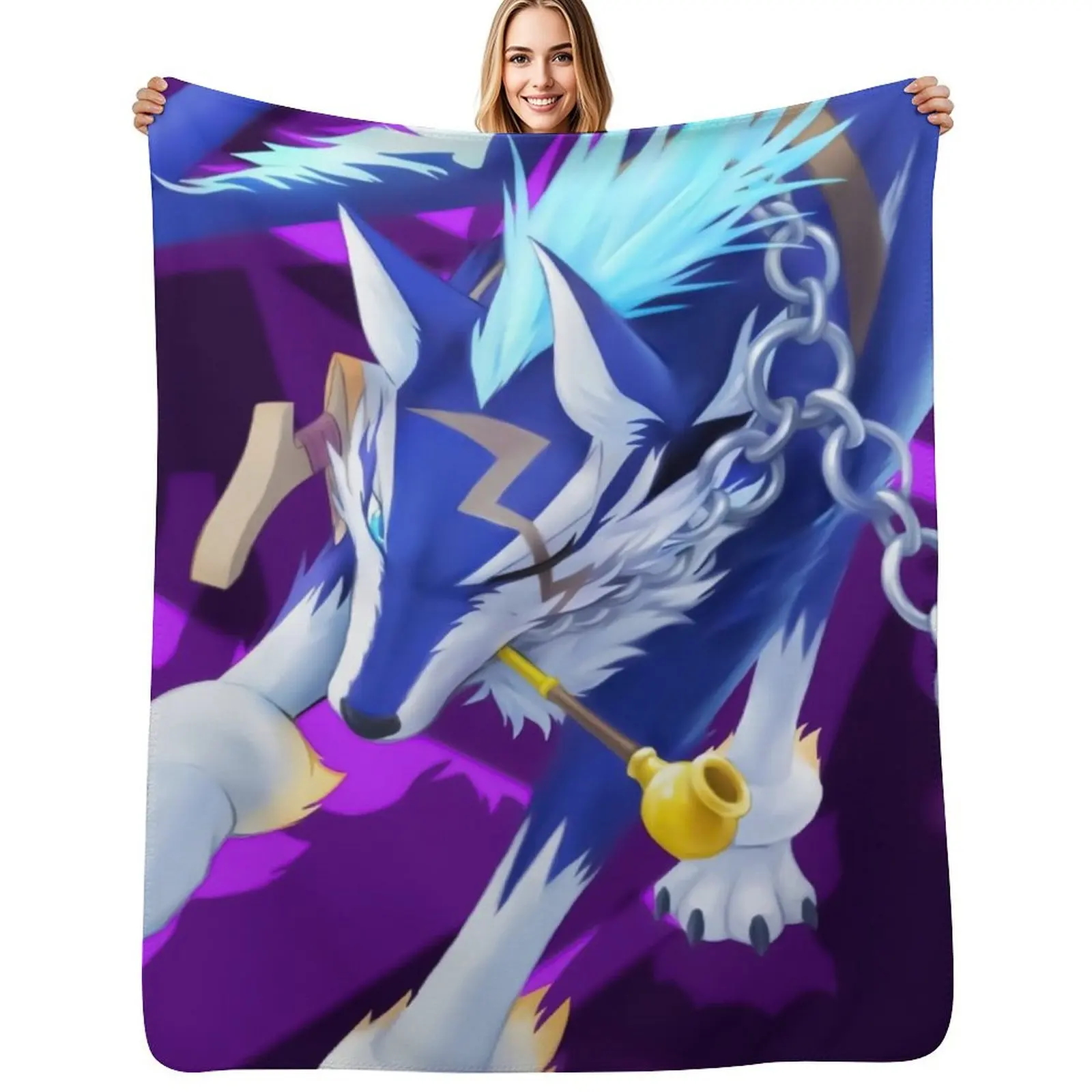 

Repede Tales of Vesperia Painting Anime Throw Blanket Men's Soft Warm Throw Blanket for Couch