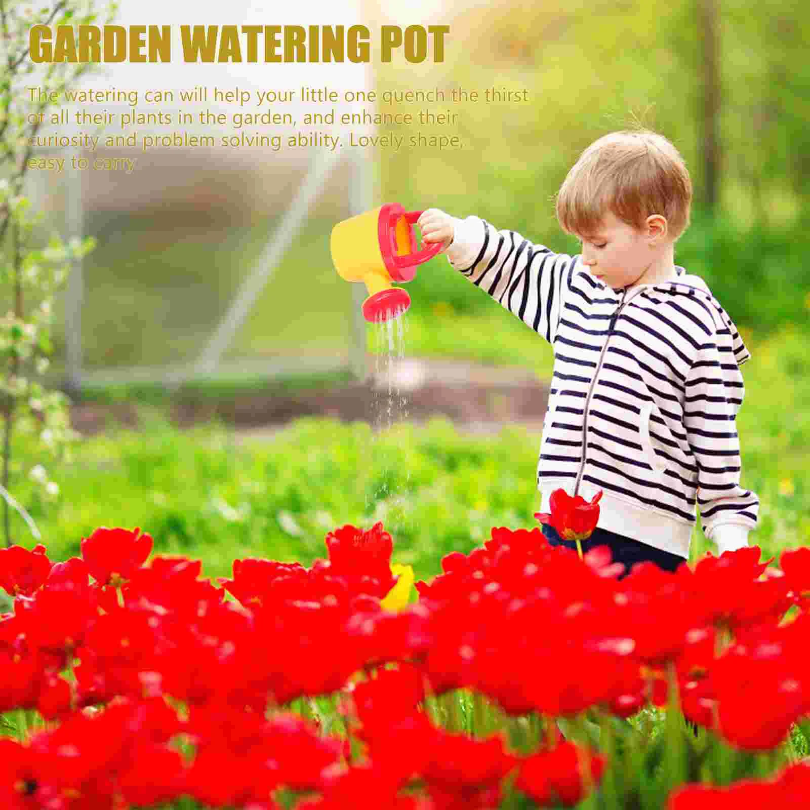 

4pcs Kids Sprinkler Toys Bathing Flower Garden Watering Pot Pool Beach Water Park Toddler Shampoo Plant Can