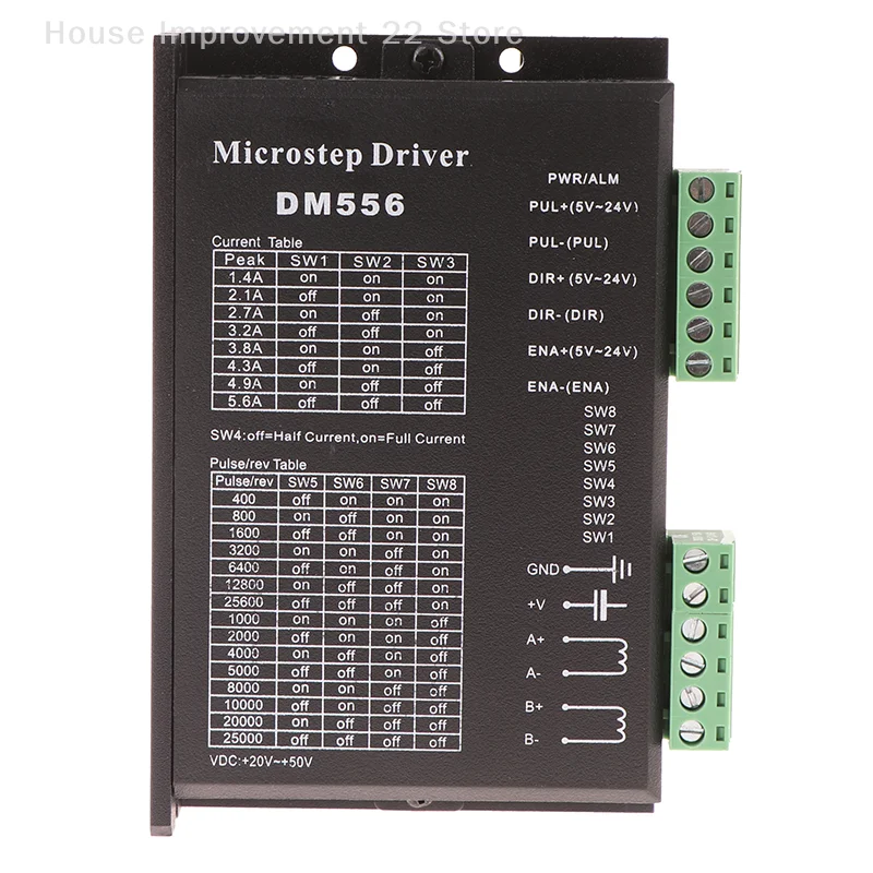 Controlador de Motor paso a paso Digital DM542/556/860 DSP 2 fases 20-50V DC 1-5.6A para Motor paso a paso 42 57 86 Motor paso a paso Nema17/23