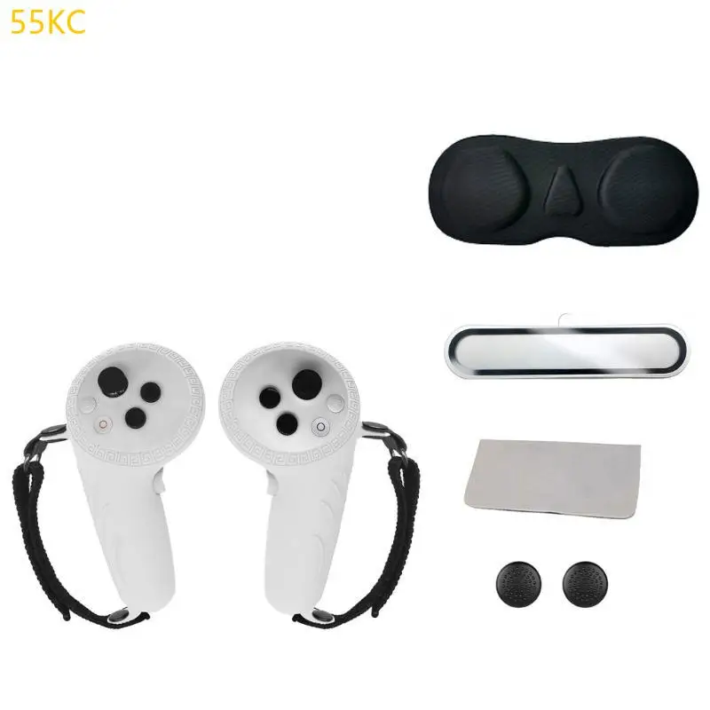 55KC Silicone Controller Protector with Lens Guard for PICO4 Safe Gaming