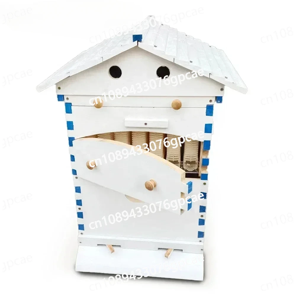 

Wooden Automatic Self-Flowing Beehive 7 Auto Frames Set Bee Hive Supplies Beekeeping Material Apiculture Chinese Painted