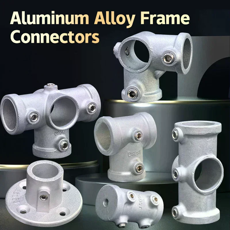 20/25mm steel pipe frame fittings, aluminum alloy joints, elbows, tees, base fittings, connection fasteners